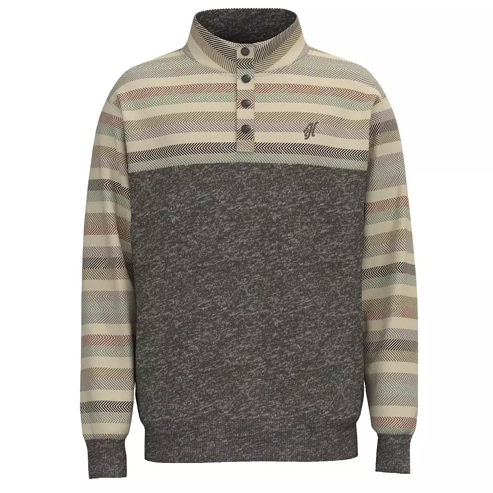 'Hooey' Men's Stevie Serape Pullover - Charcoal / Serape