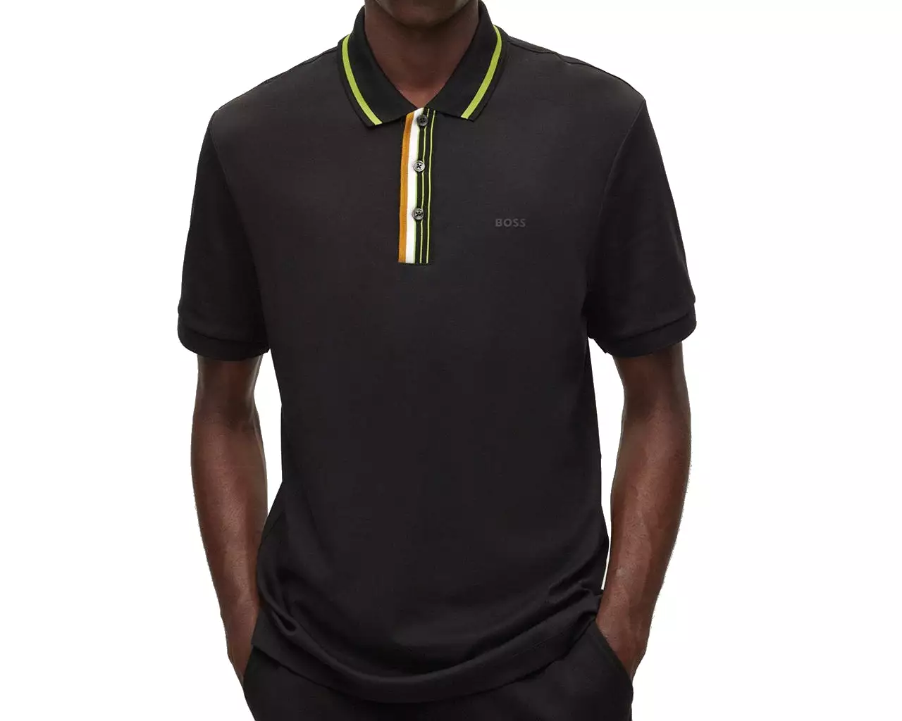 Hugo Boss 50471703 Parlay 157 Regular Fit Polo Shirt Black