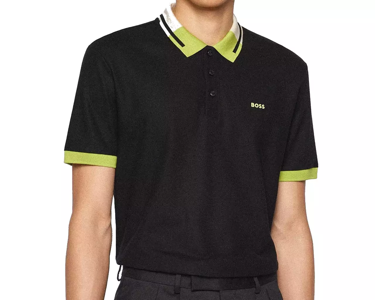 Hugo Boss 50472032 Parlay 159 Regular Fit Polo Shirt Black