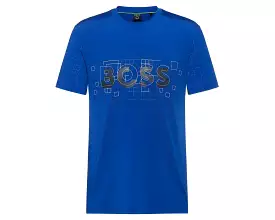 Hugo Boss 50477170 Tee Active Crew Neck T-Shirt Blue