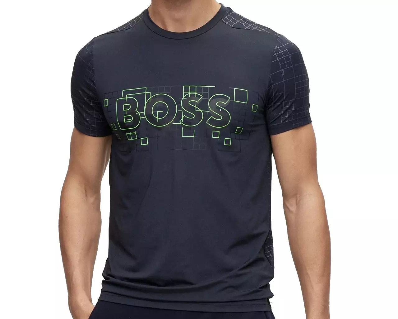 Hugo Boss 50477170 Tee Active Crew Neck T-Shirt Navy