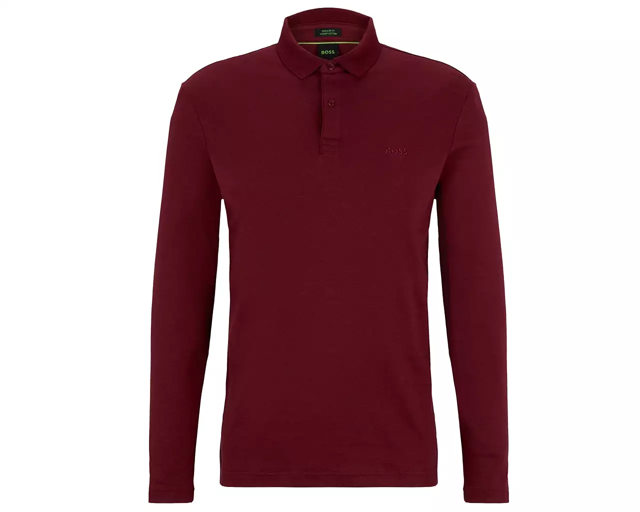 Hugo Boss Pirol 50392723 Long Sleeved Polo Shirt Red