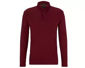 Hugo Boss Pirol 50392723 Long Sleeved Polo Shirt Red