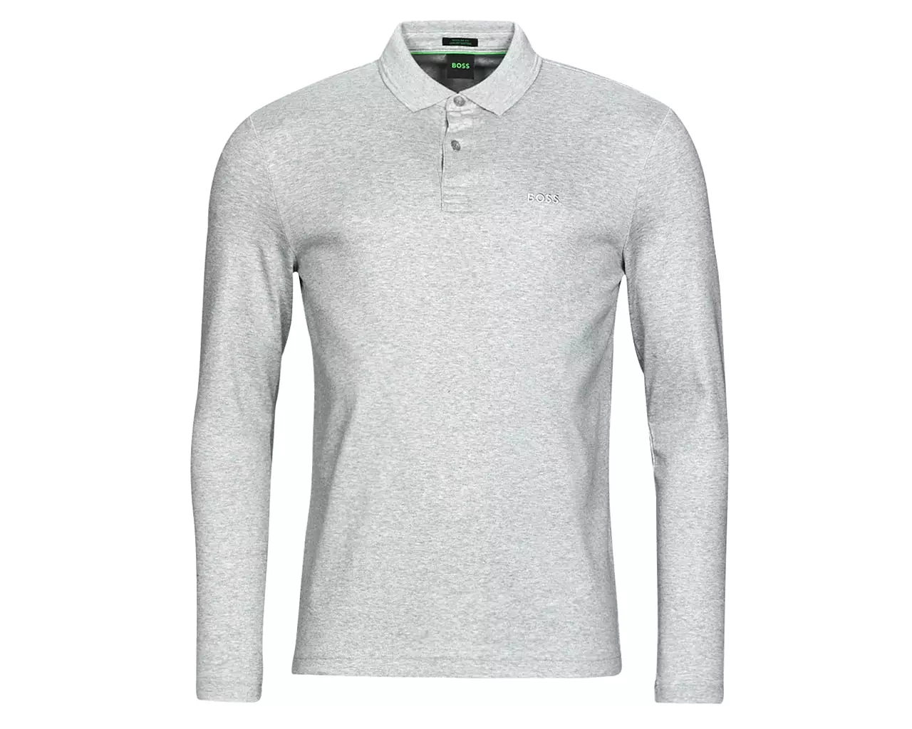 Hugo Boss Pirol 50476433 Long Sleeved Polo Shirt Grey