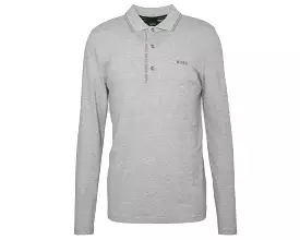 Hugo Boss Pleesy 4 50475649 Long Sleeved Polo Shirt Grey