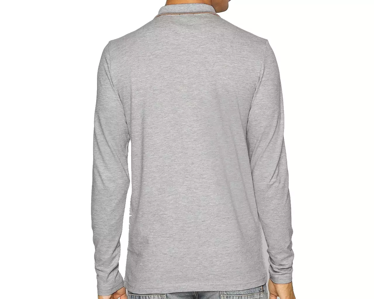 Hugo Boss Pleesy 4 50475649 Long Sleeved Polo Shirt Grey