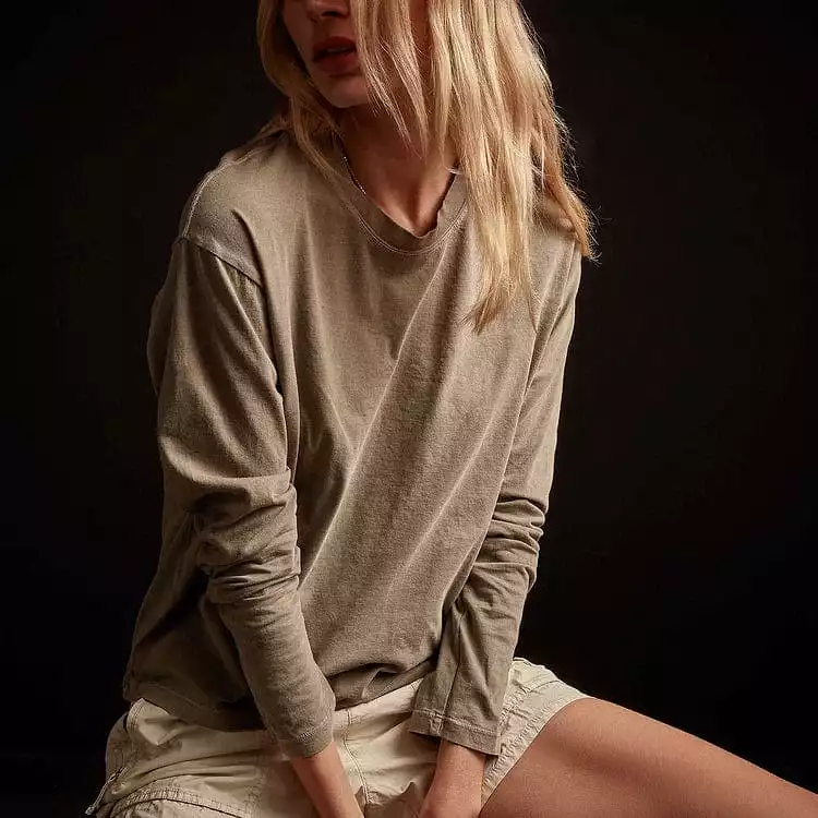 James Perse Boxy Long Sleeve Tee