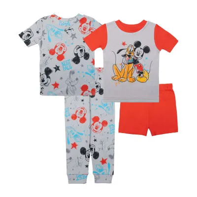 JCPenney Disney Collection Toddler Boys 4-pc. Mickey Mouse Pajama Set