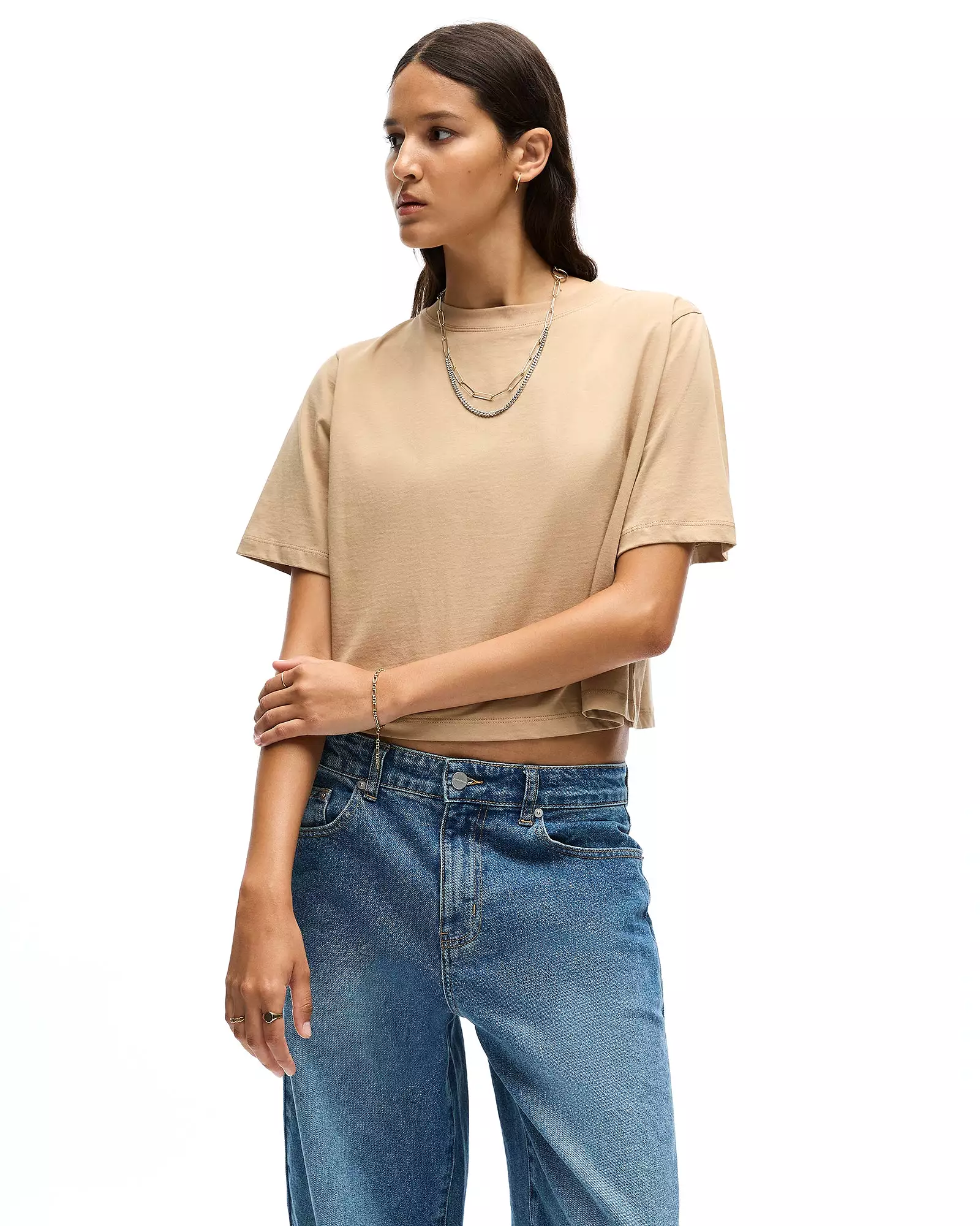 KAIA T-SHIRT - CAMEL