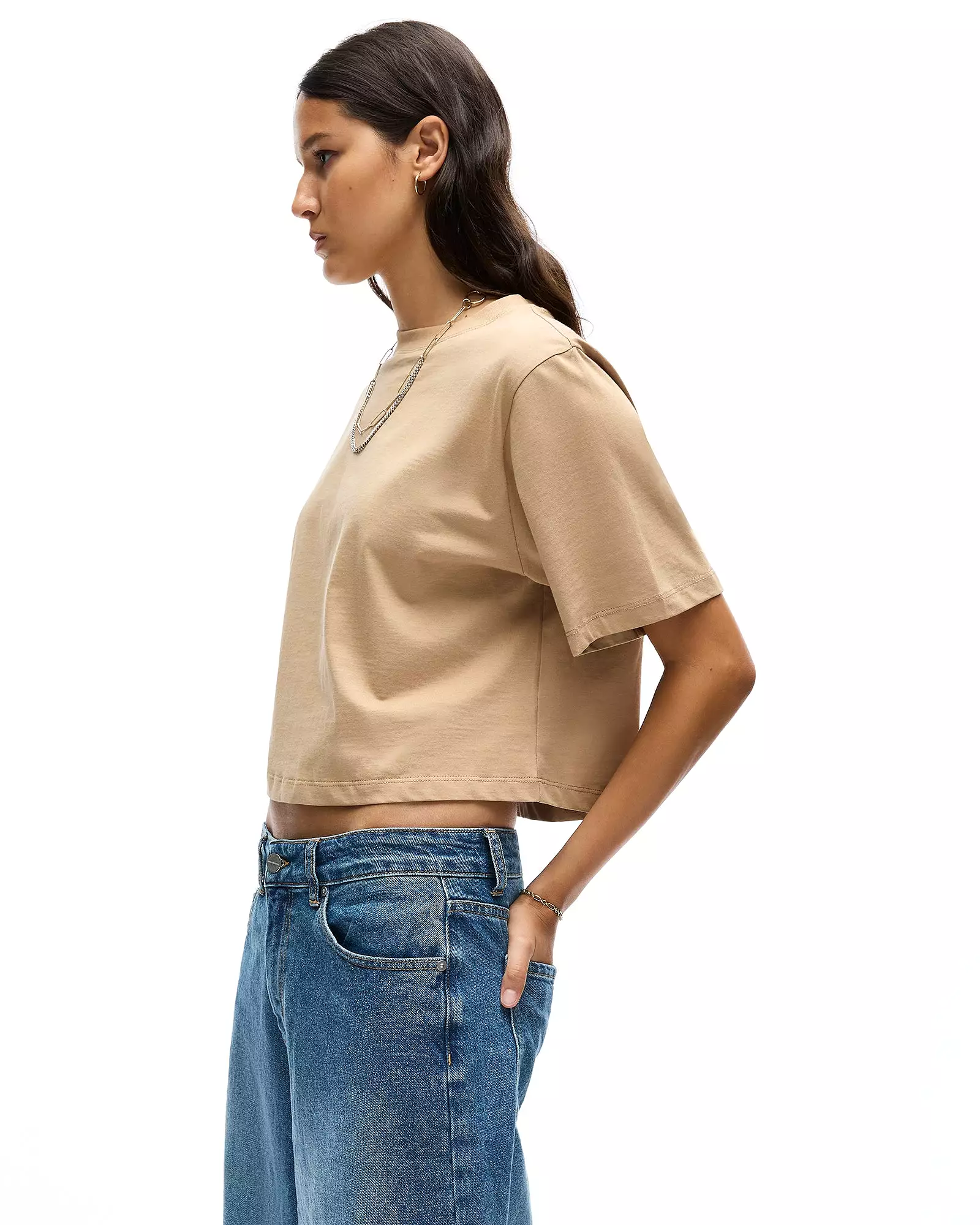 KAIA T-SHIRT - CAMEL