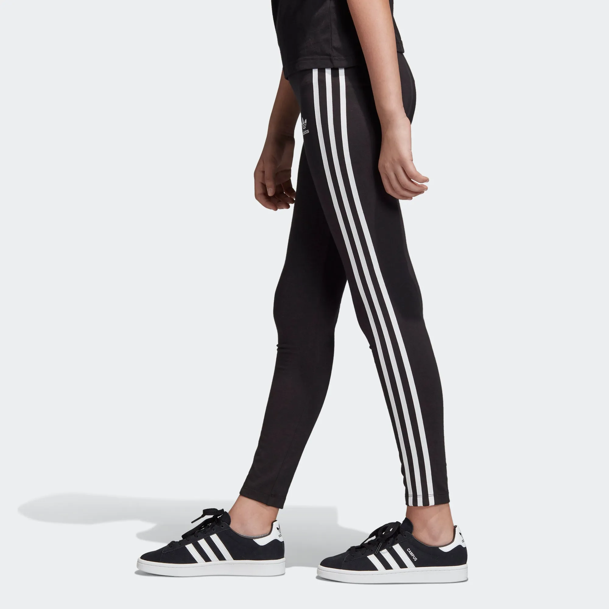 Kids' adidas Originals 3-Stripes Leggings Black