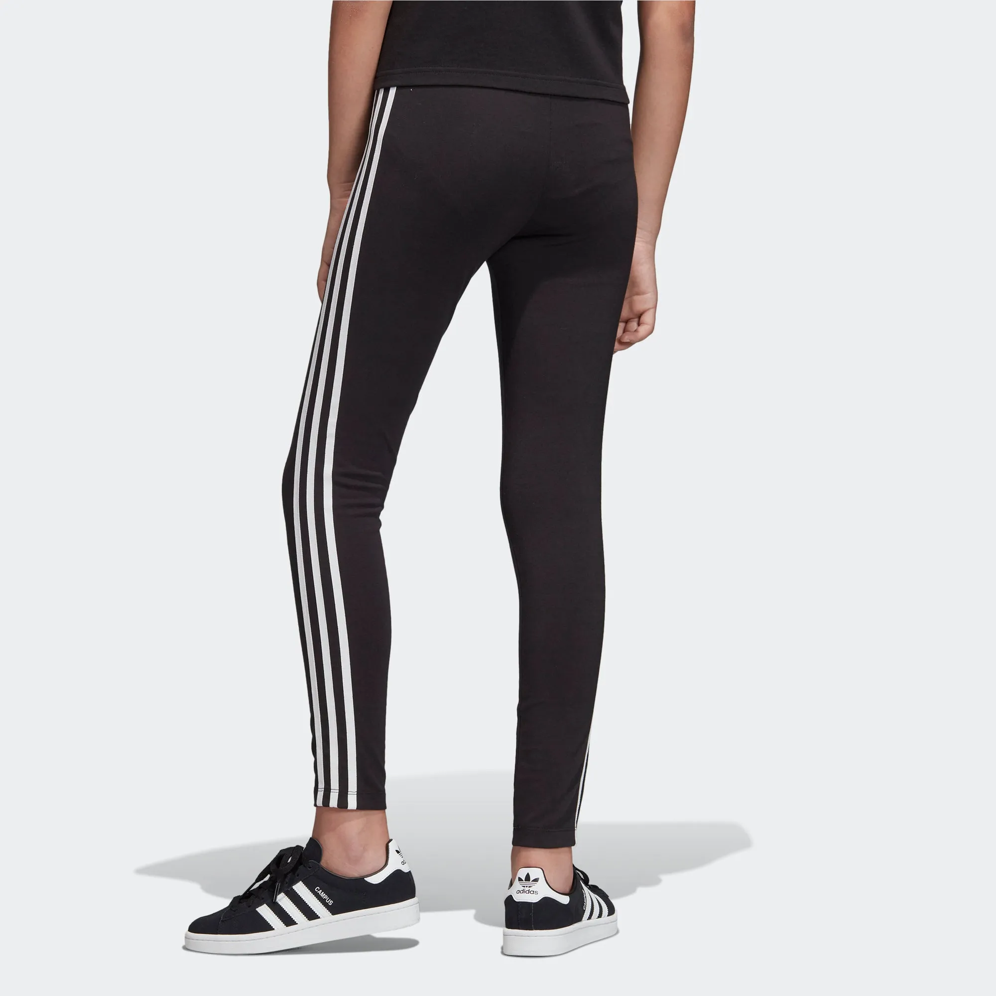 Kids' adidas Originals 3-Stripes Leggings Black