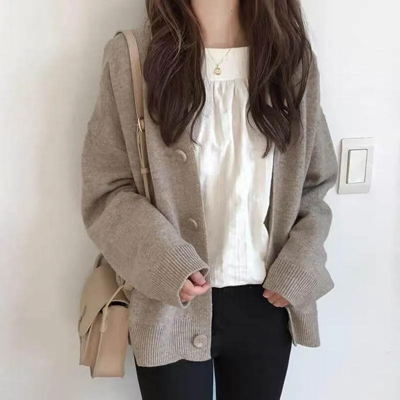 Korean Oversized Cardigan Sweater For Women