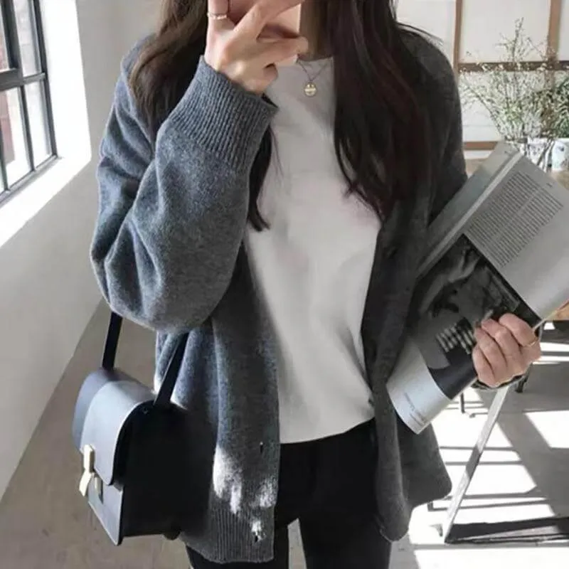 Korean Oversized Cardigan Sweater For Women