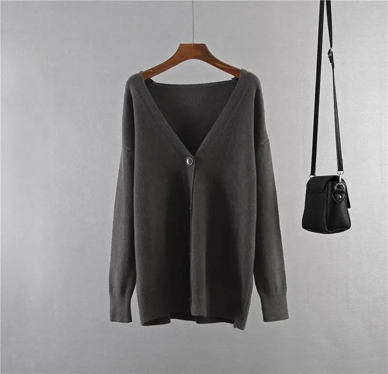 Korean Oversized Cardigan Sweater For Women