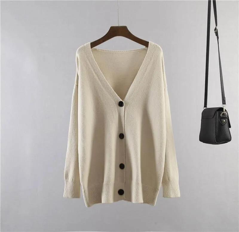 Korean Oversized Cardigan Sweater For Women