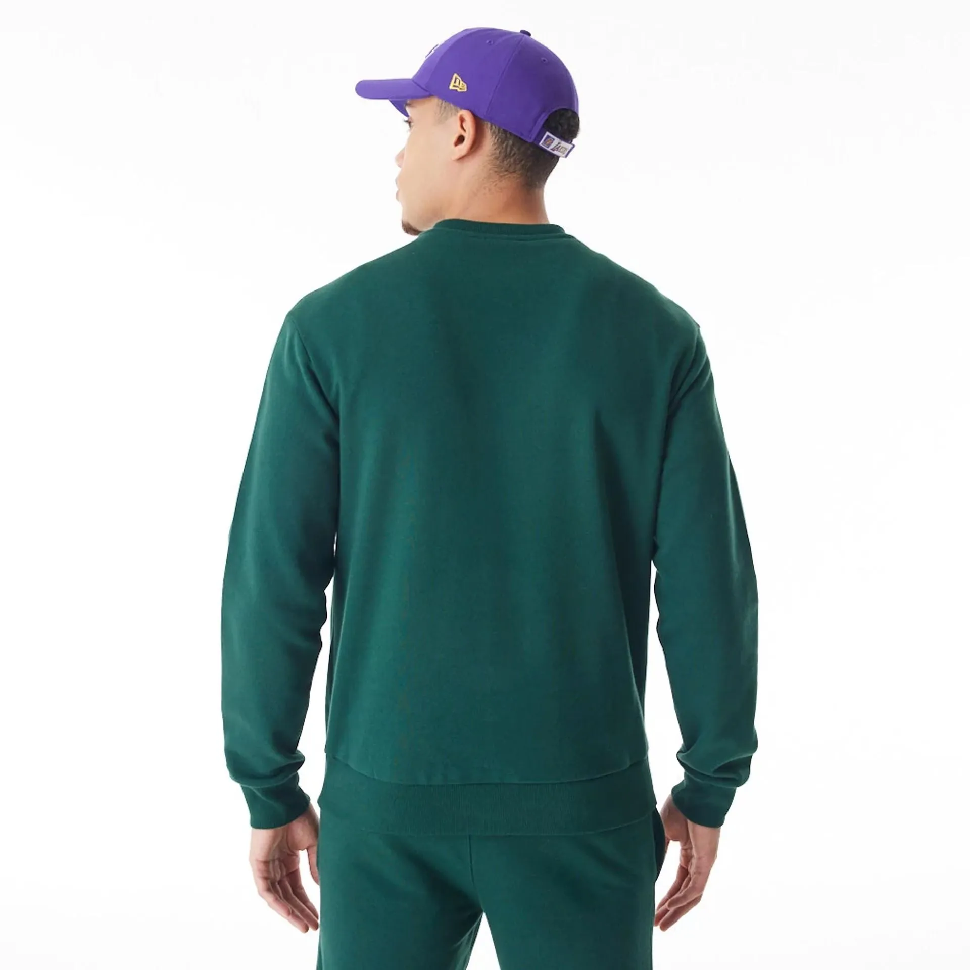 LA Lakers NBA Graphic Dark Green Crew Neck Sweater