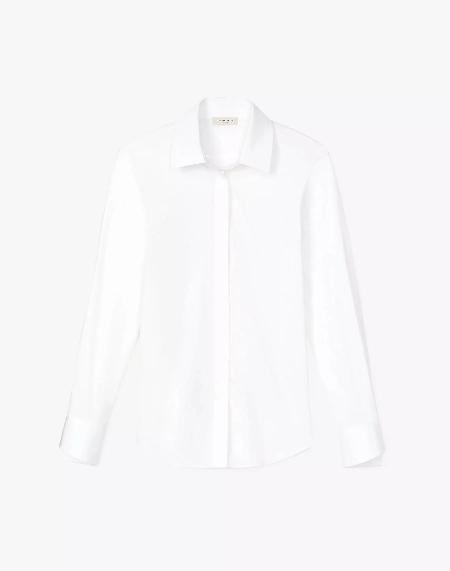 LAFAYETTE 148 Wright Shirt in Italian Stretch Cotton