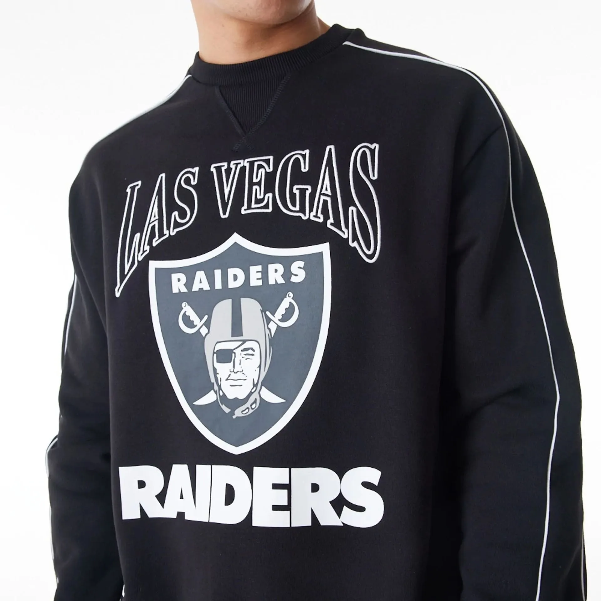 Las Vegas Raiders NFL Graphic Black Crew Neck Sweater