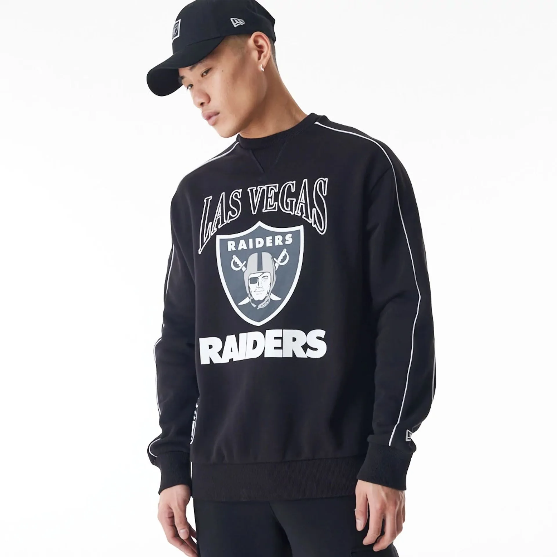 Las Vegas Raiders NFL Graphic Black Crew Neck Sweater