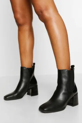 Low Block Heel Shoe Boot