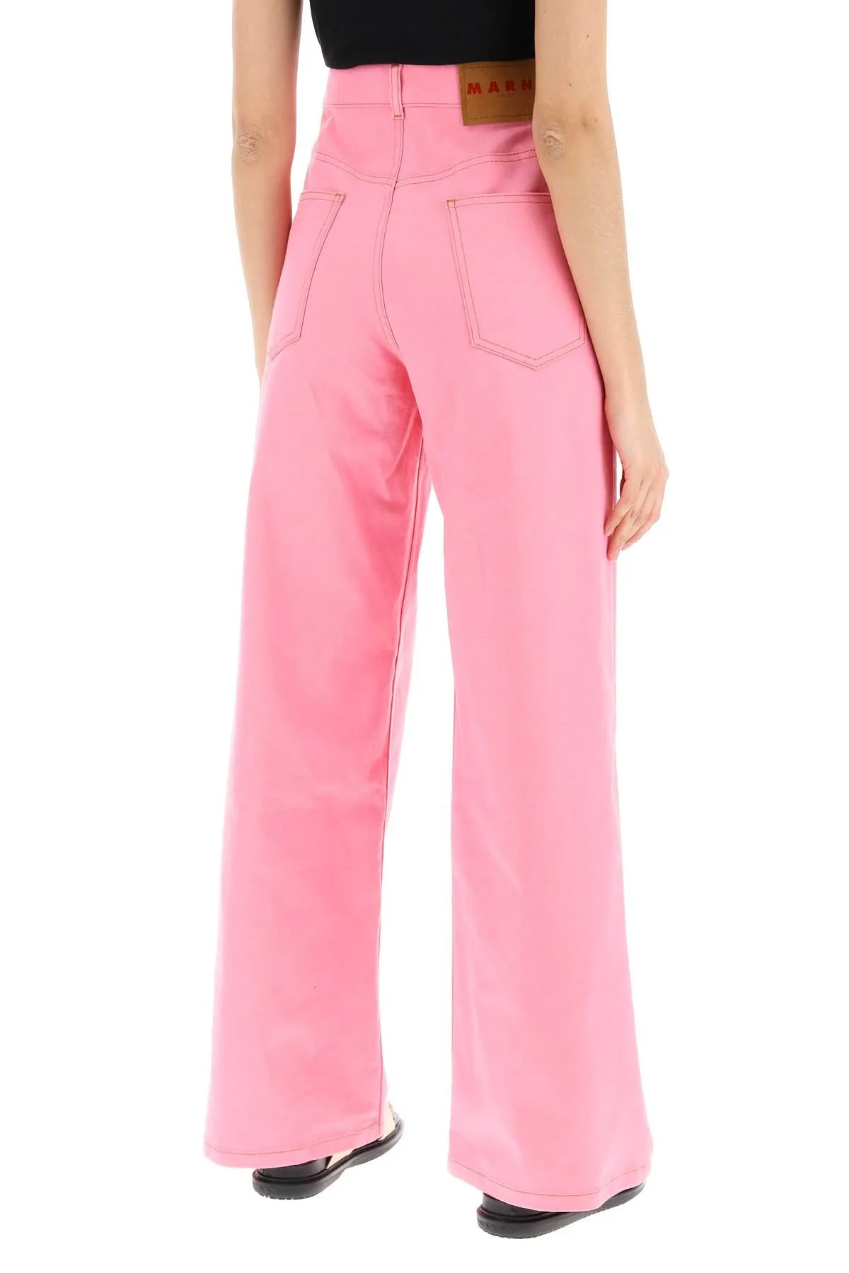 Marni lightweight denim jeans PAJD0492S0UTC341 PINK CLEMATIS