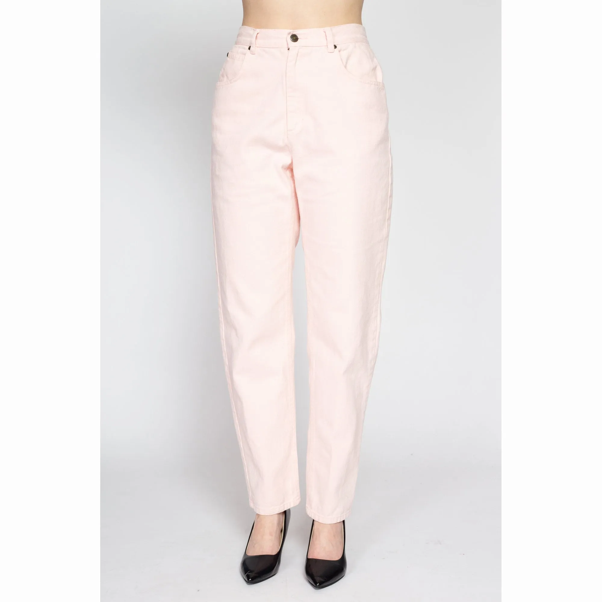 Medium 90s Liz Claiborne Light Pink Mom Jeans 28"