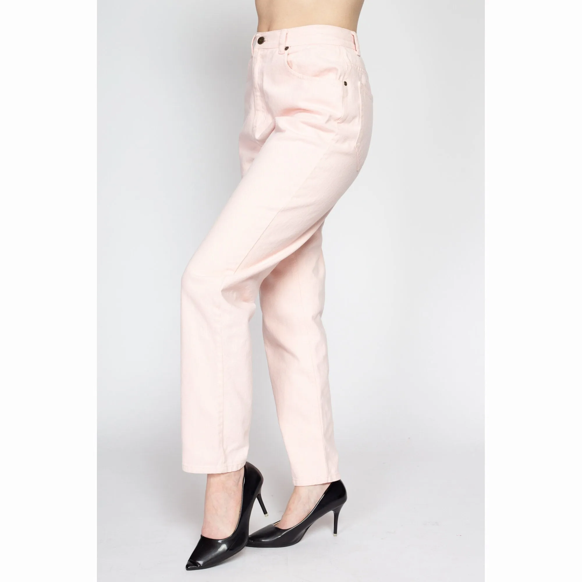 Medium 90s Liz Claiborne Light Pink Mom Jeans 28"