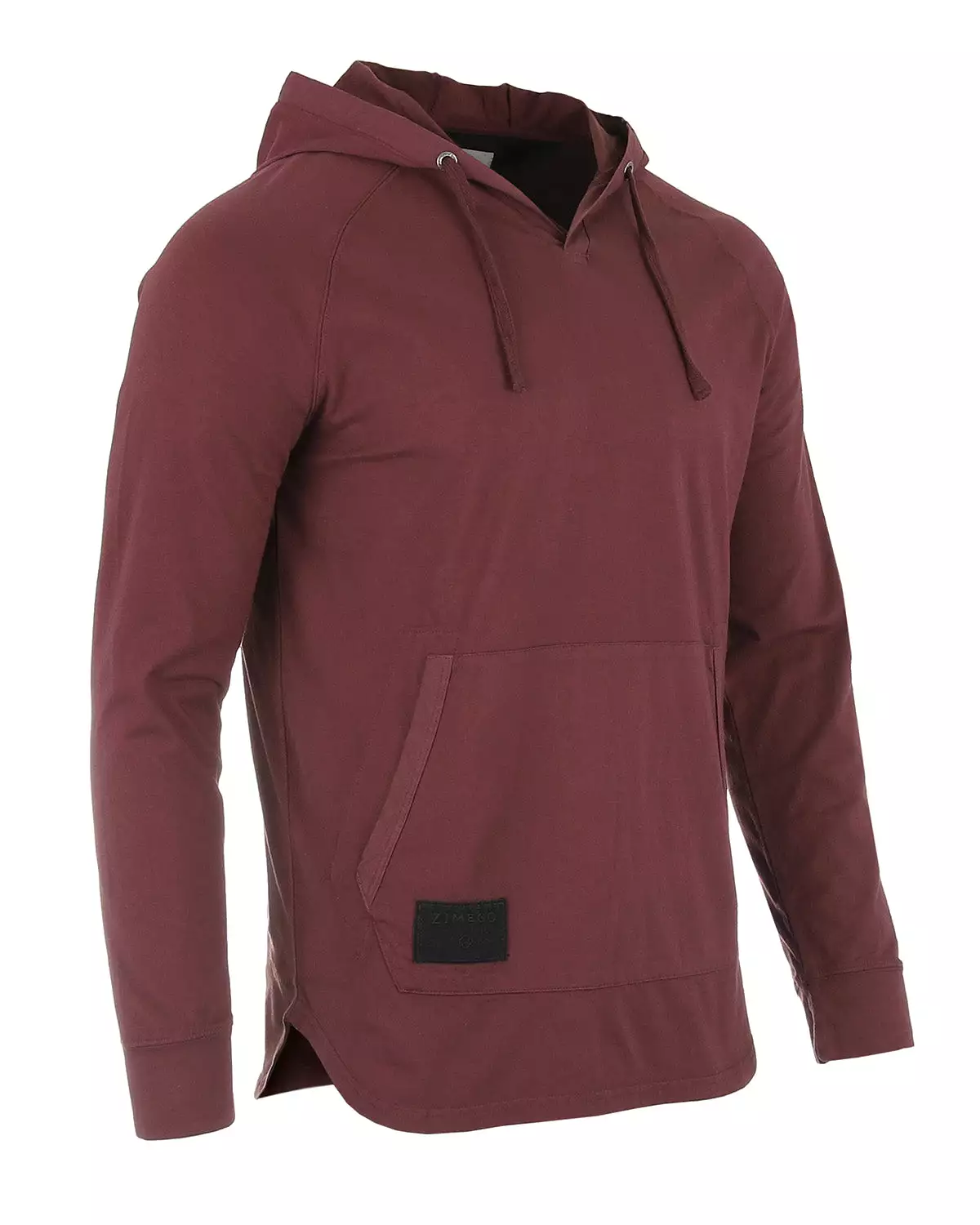 Men's Pigment Dyed Hoodie Athletic V-Neck