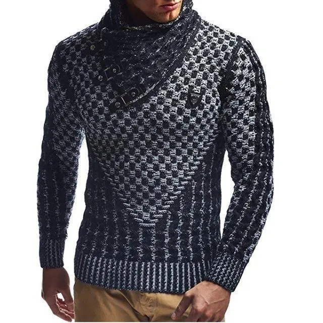 Men's Sweater Turtleneck Pullover Sweater