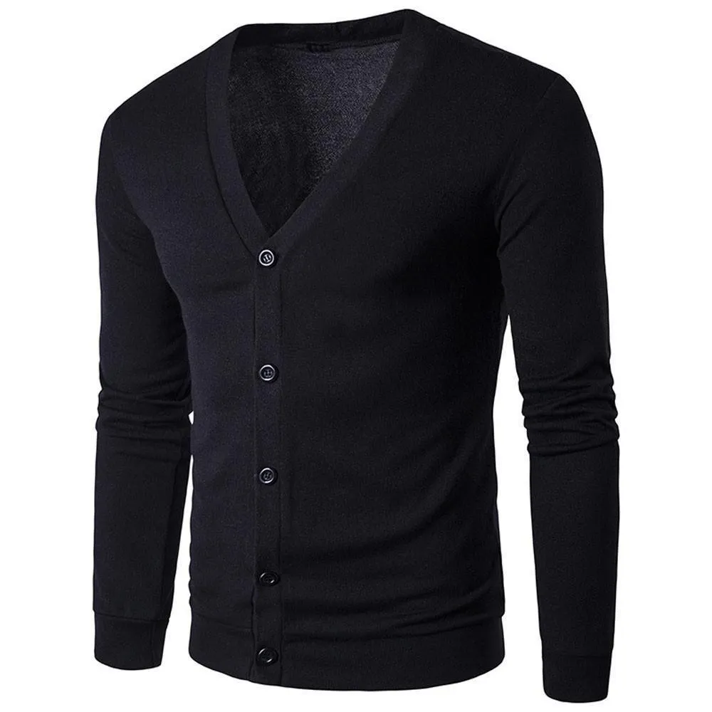 Men's Sweater V-Neck Knit Cardigan