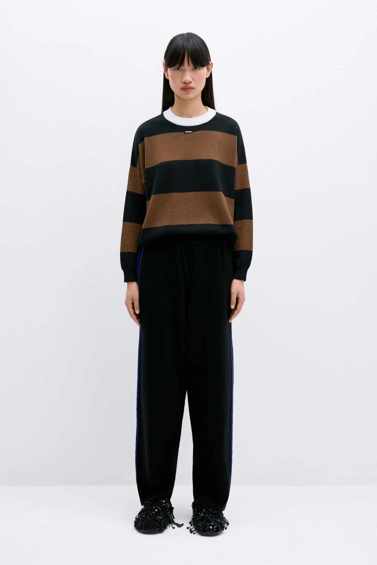 Merino Wool Striped Sweater - MULTICOLOR