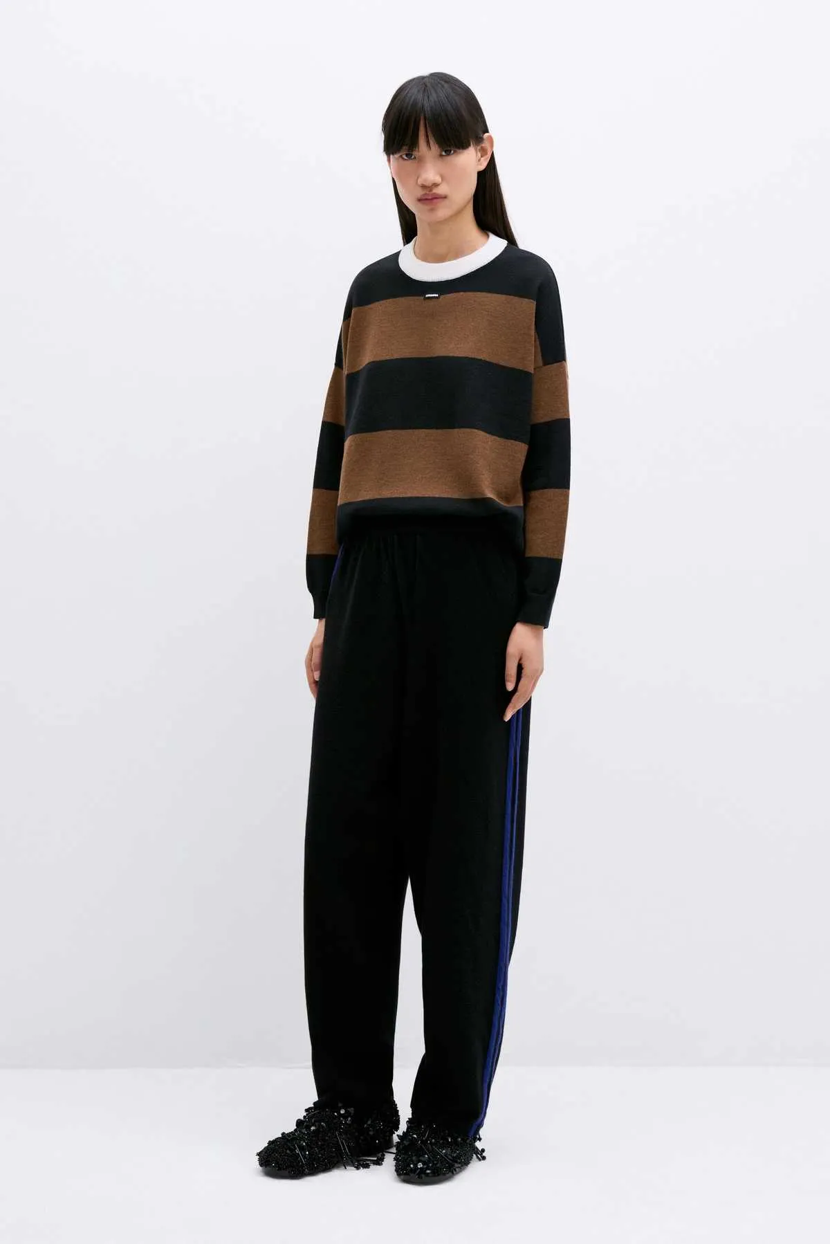 Merino Wool Striped Sweater - MULTICOLOR