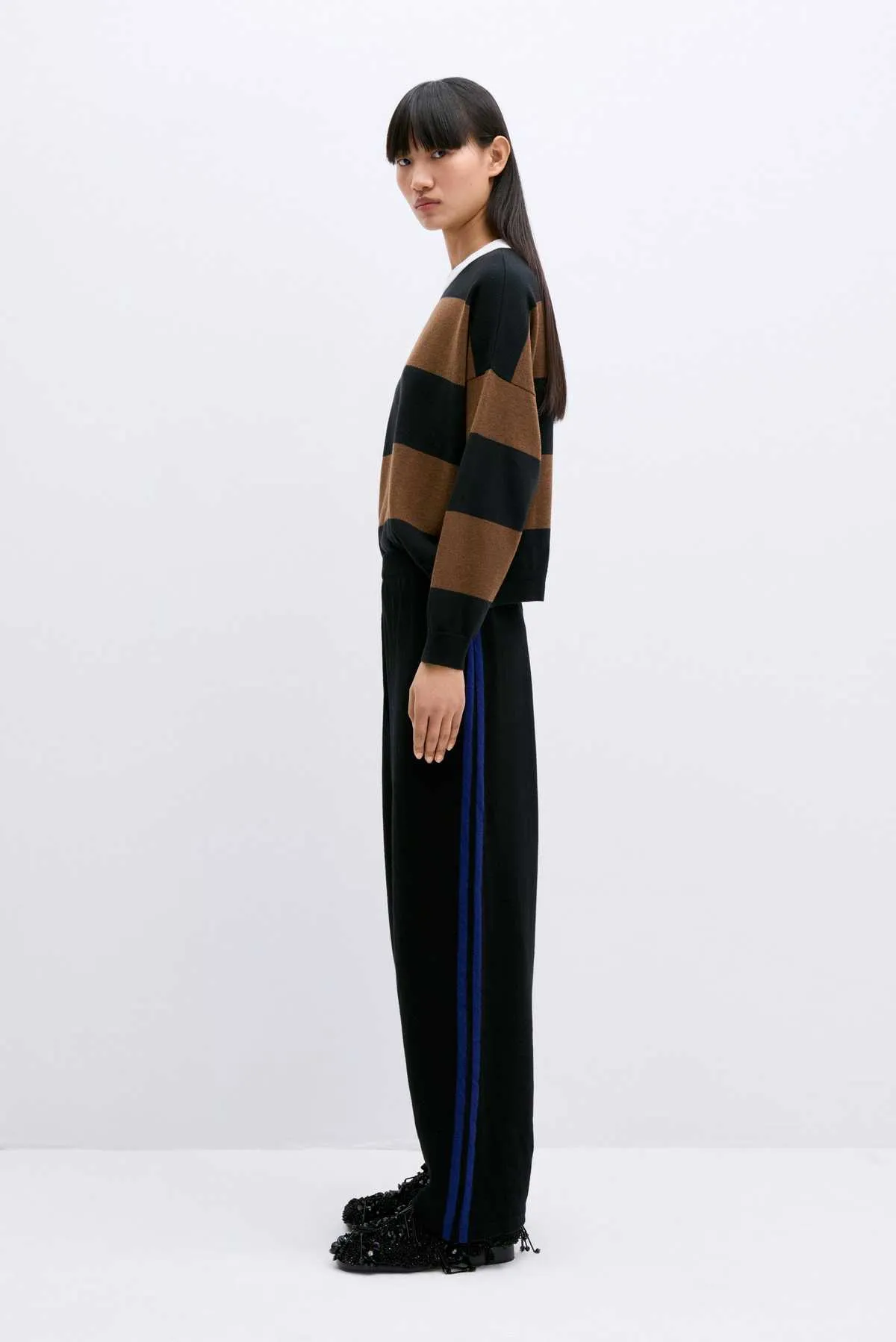 Merino Wool Striped Sweater - MULTICOLOR