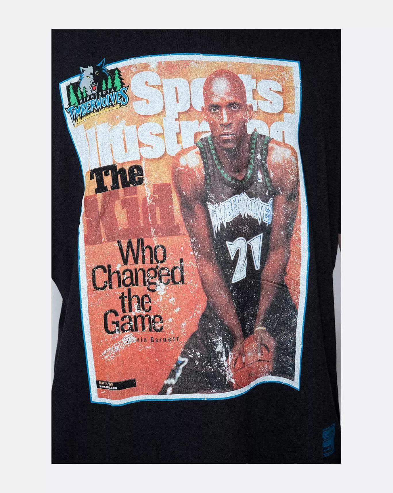 Mitchell & Ness Sports Illustrated Timberwolves Garnett Tee