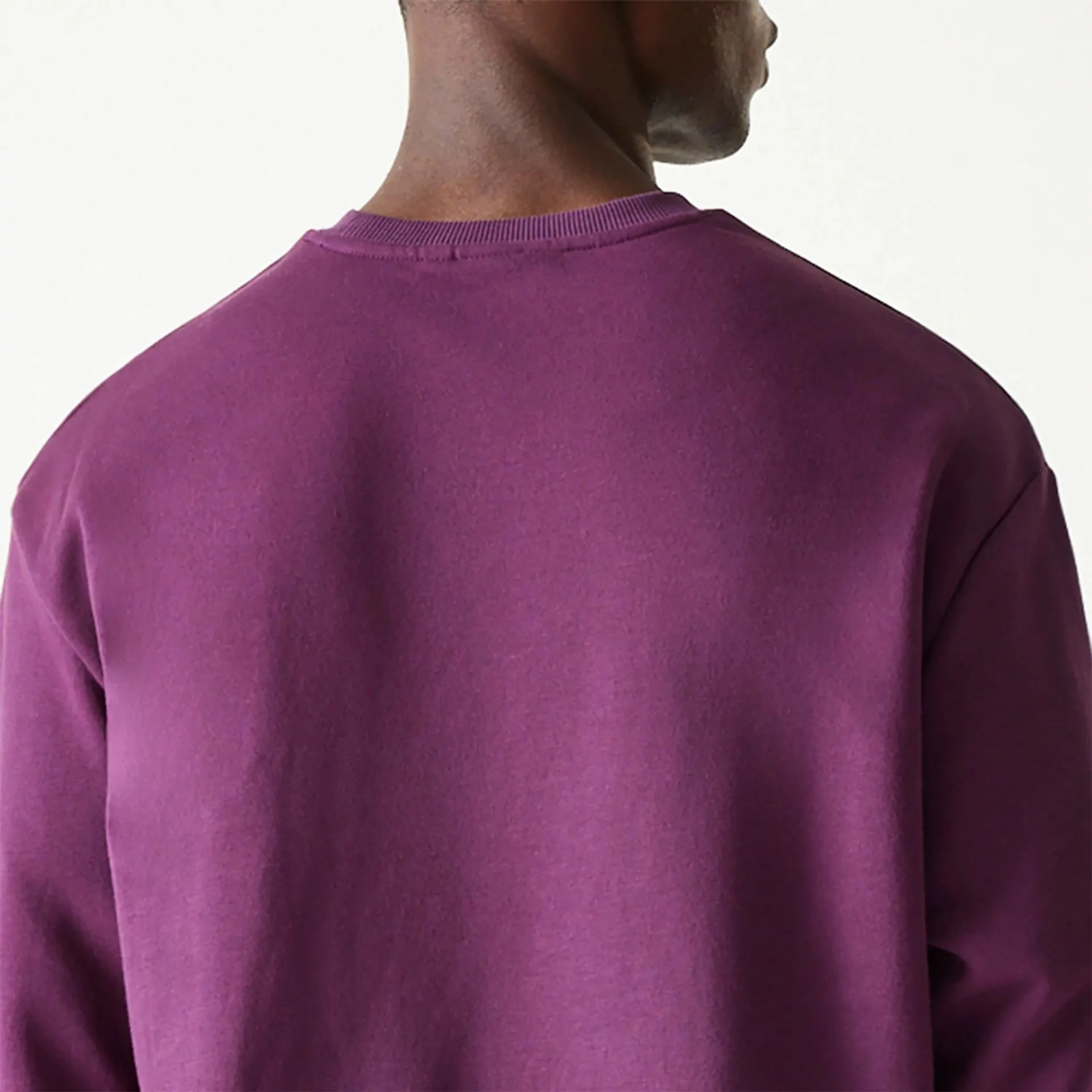 New Era Essential Dark Purple Oversized Crewneck Sweater