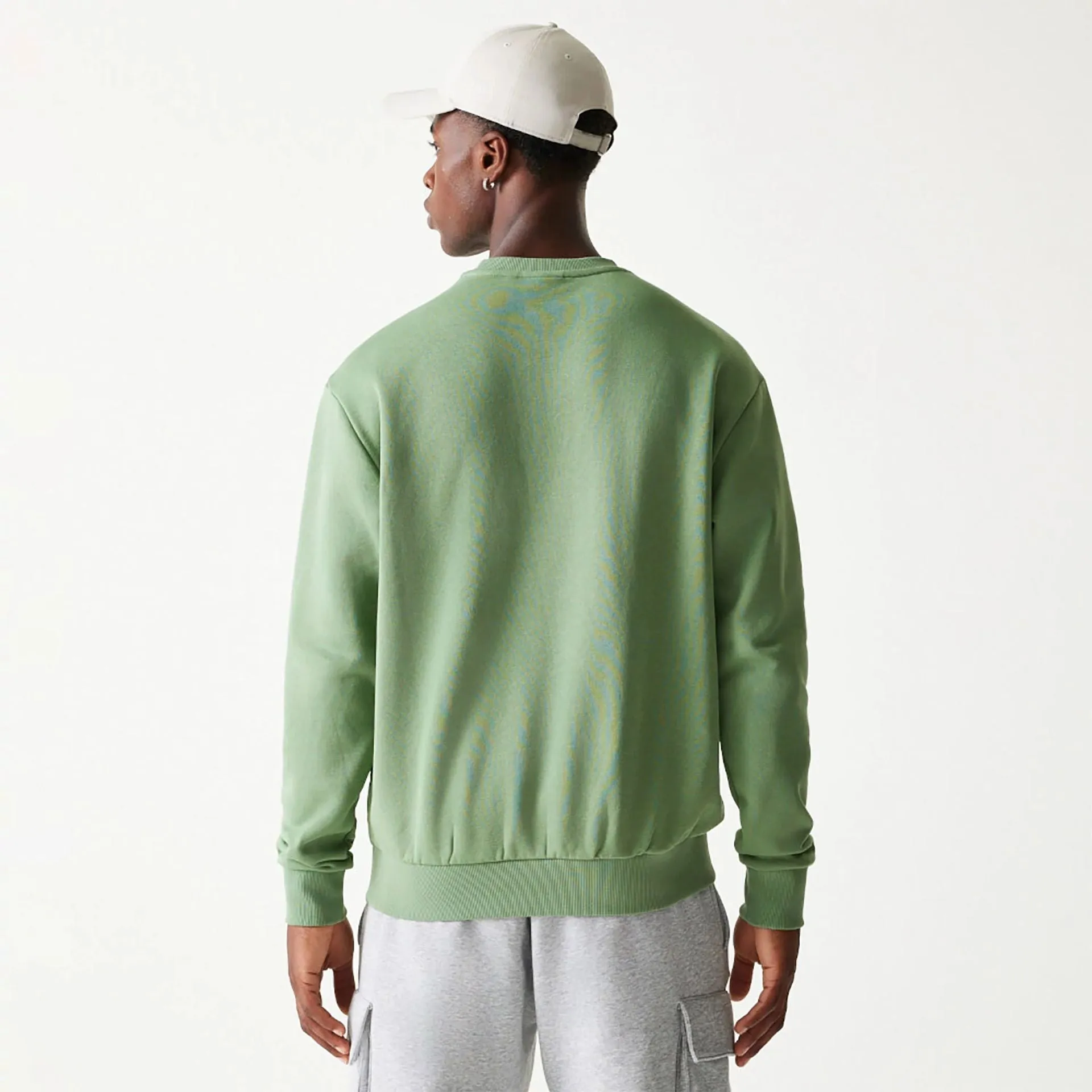 New Era Essential Green Oversized Crewneck Sweater