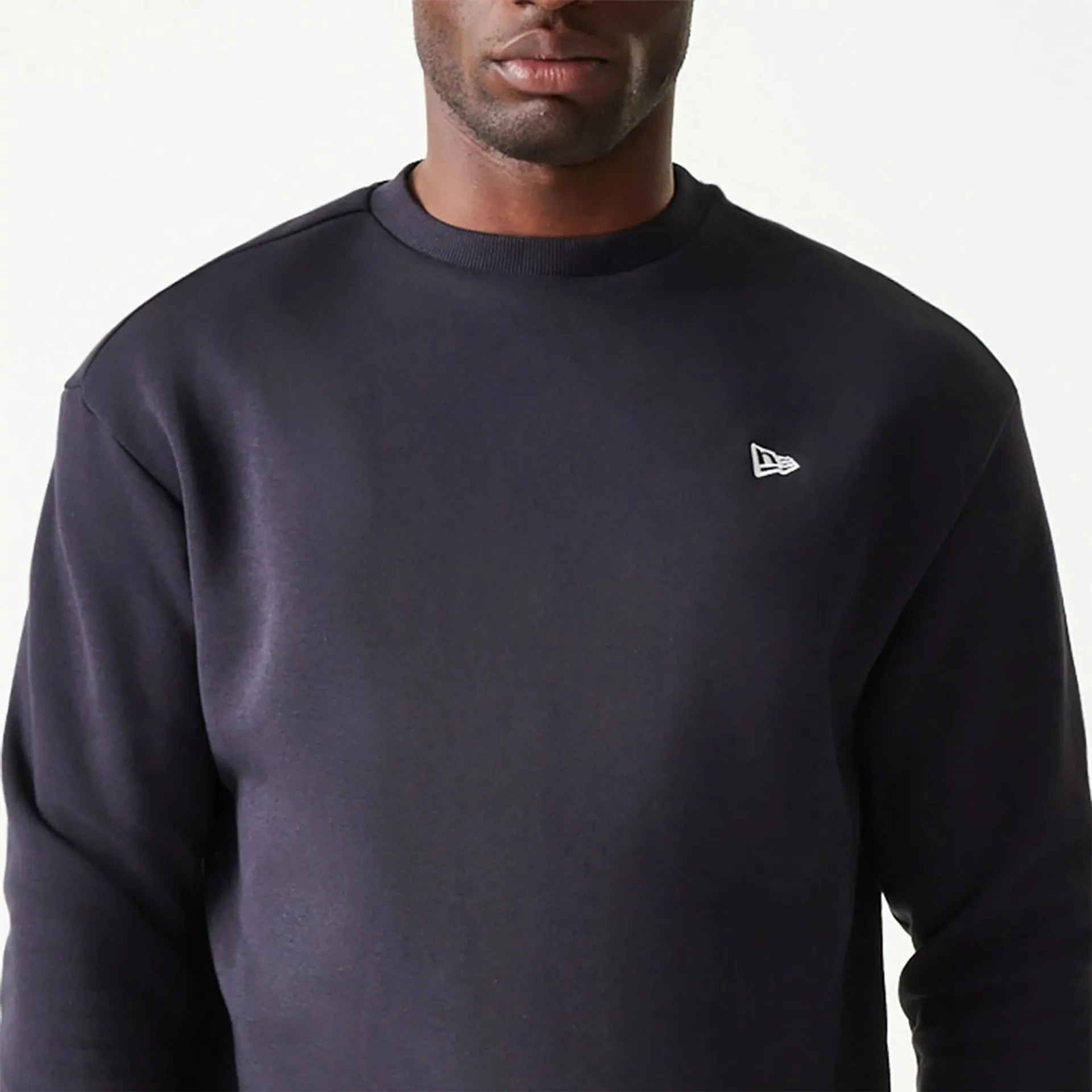 New Era Essential Navy Blue Oversized Crewneck Sweater