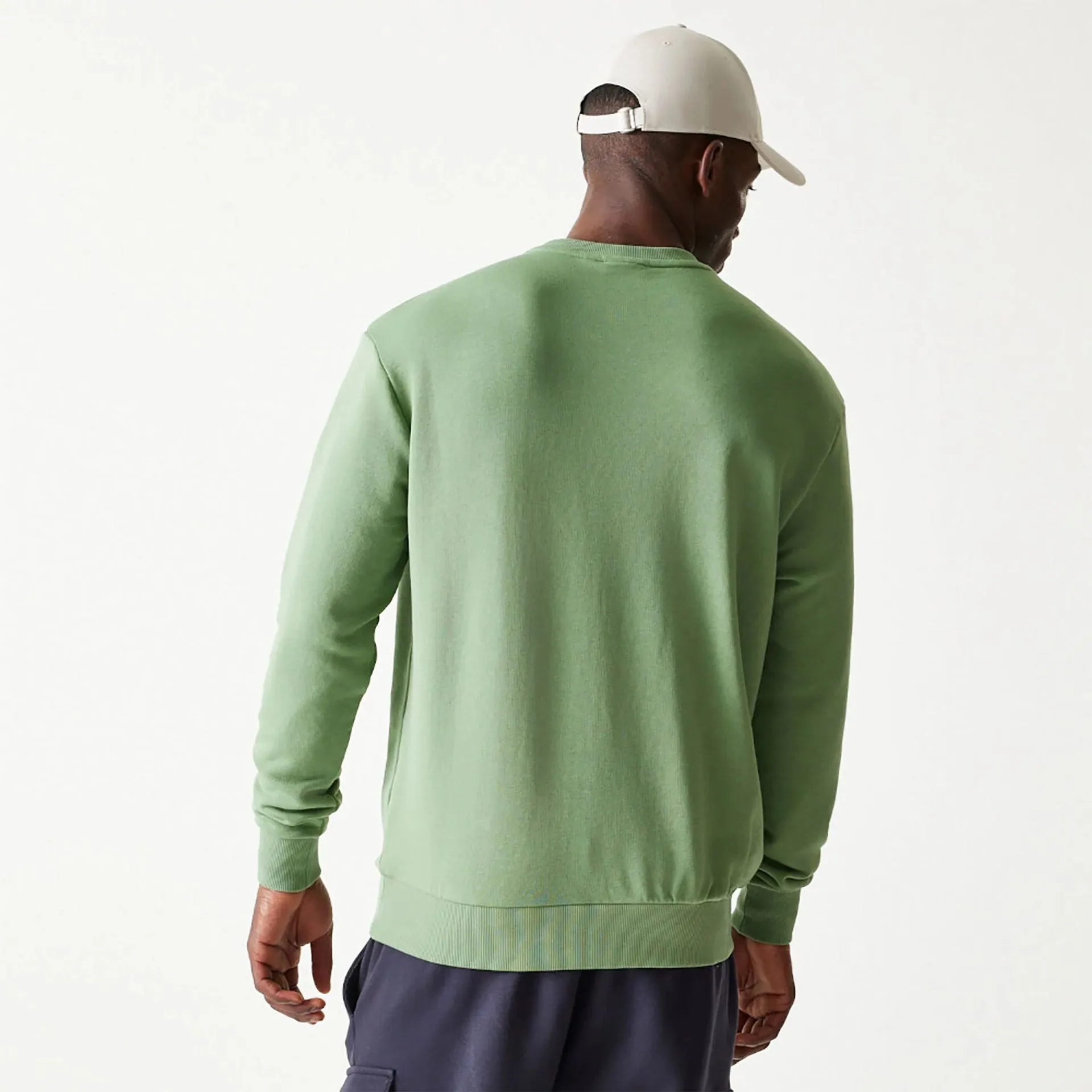 New Era Essential Pastel Green Oversized Crewneck Sweater