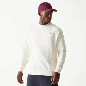 New Era Essential White Oversized Crewneck Sweater