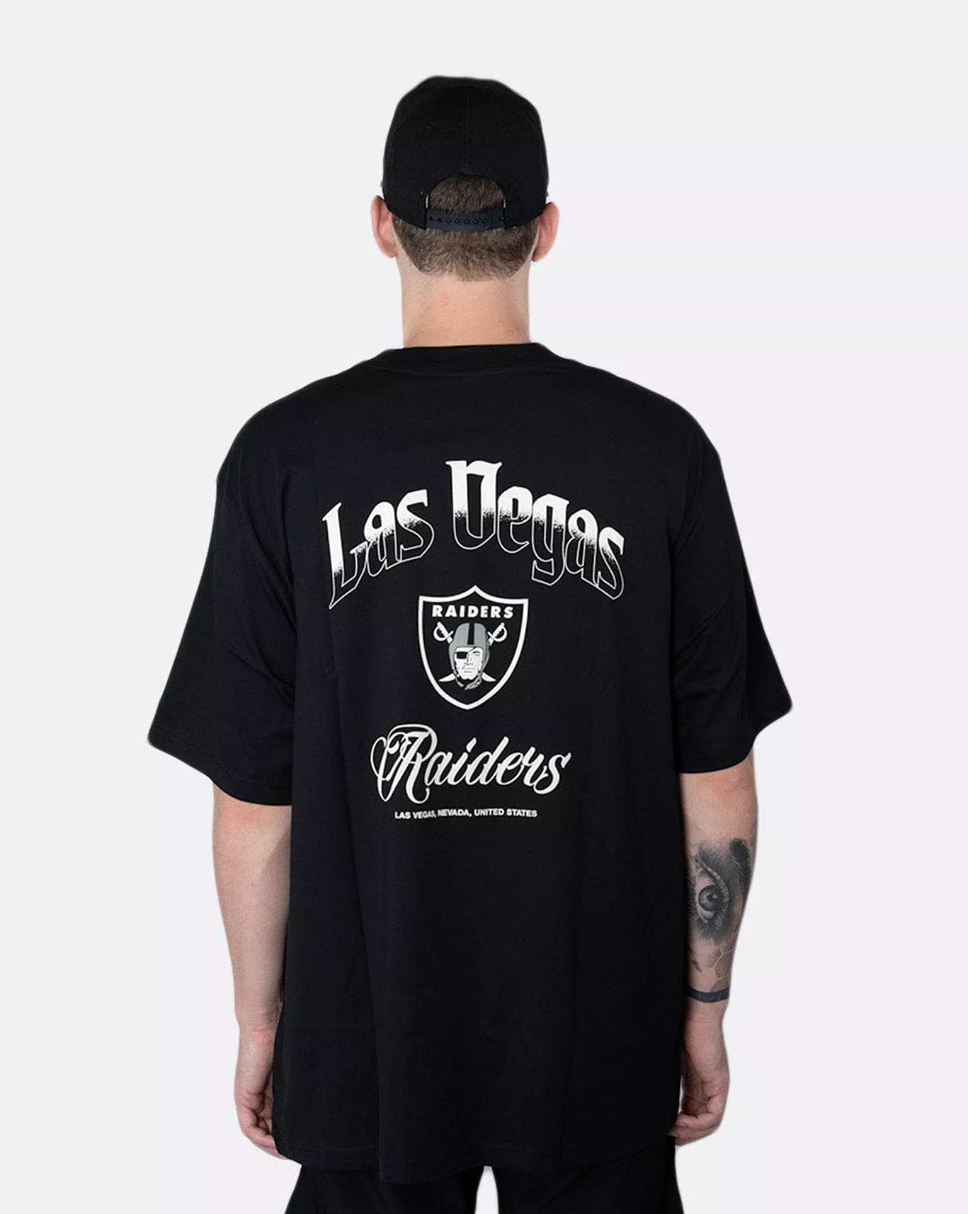 new era las vegas raiders oversized tee