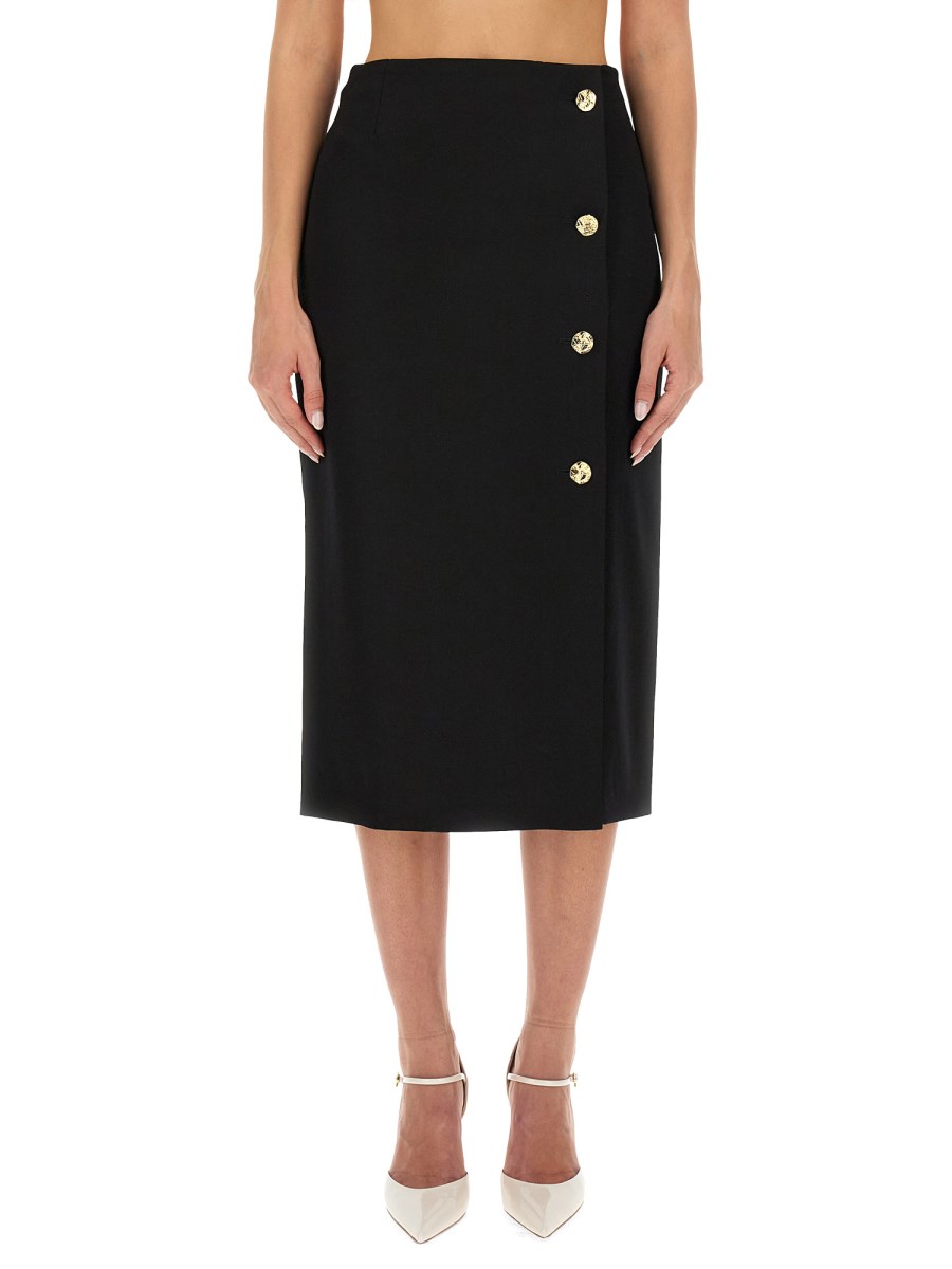 NINA RICCI    WOOL GABARDINE SKIRT