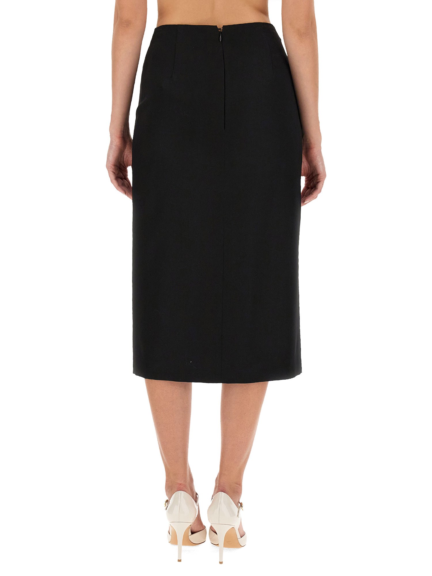 NINA RICCI    WOOL GABARDINE SKIRT