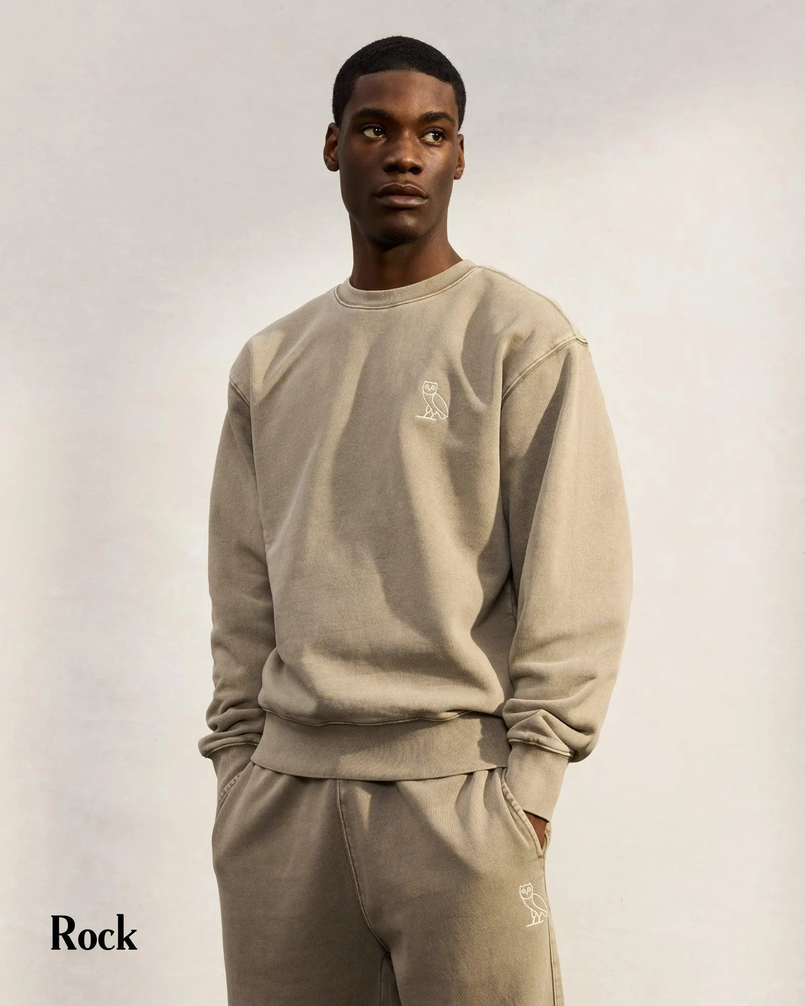 OCTOBERS VERY OWN  |Street Style Plain Cotton Logo Loungewear Sweatshirts