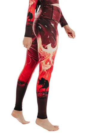 Phoenix Rising Printed Yoga Leggings