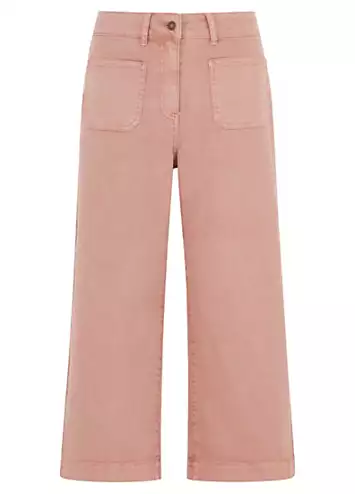 Pink Cropped Pocket Detail Jeans by Freemans | Look Again