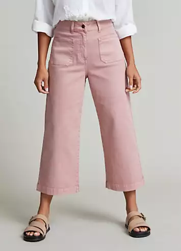 Pink Cropped Pocket Detail Jeans by Freemans | Look Again