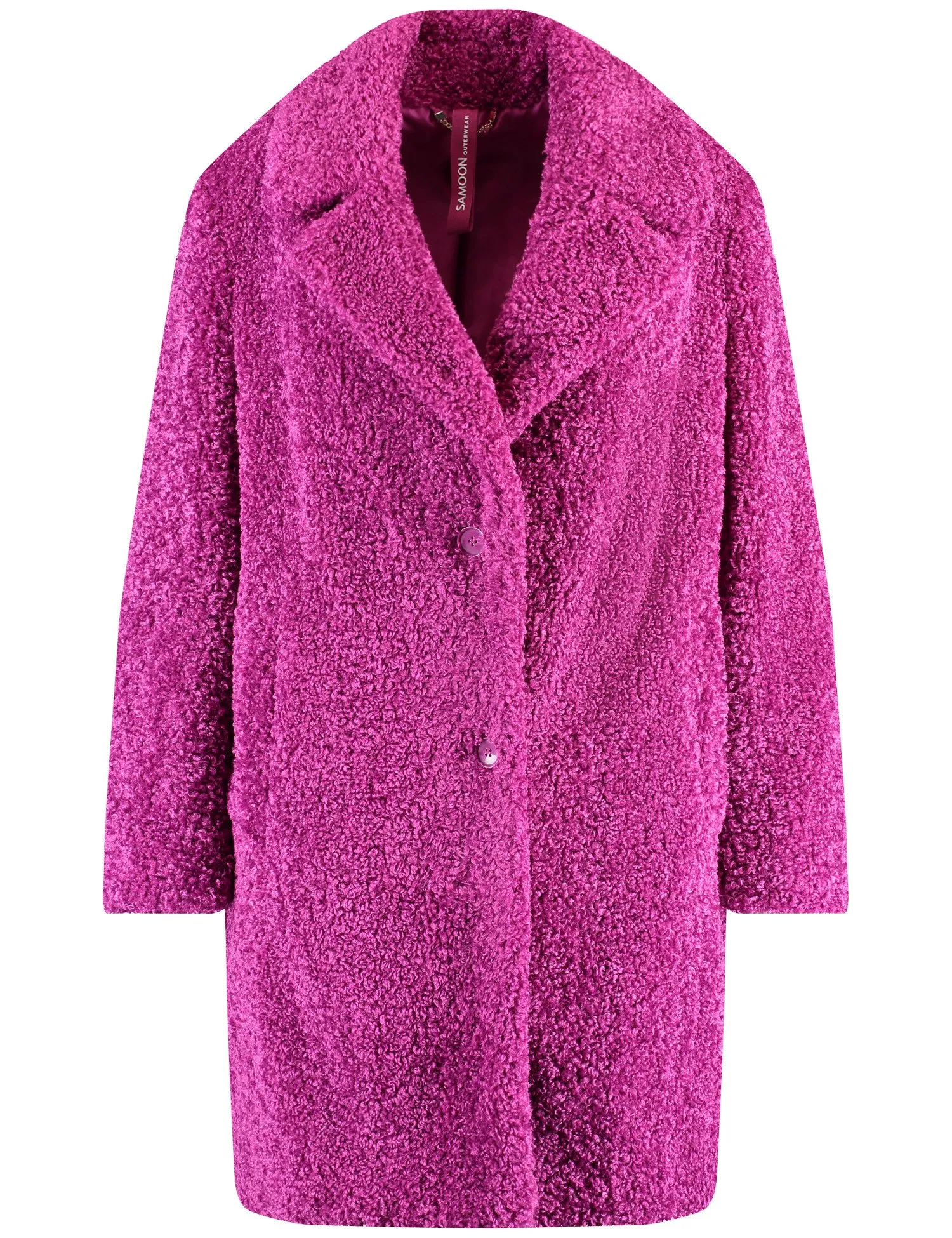 Plush coat made of faux fur