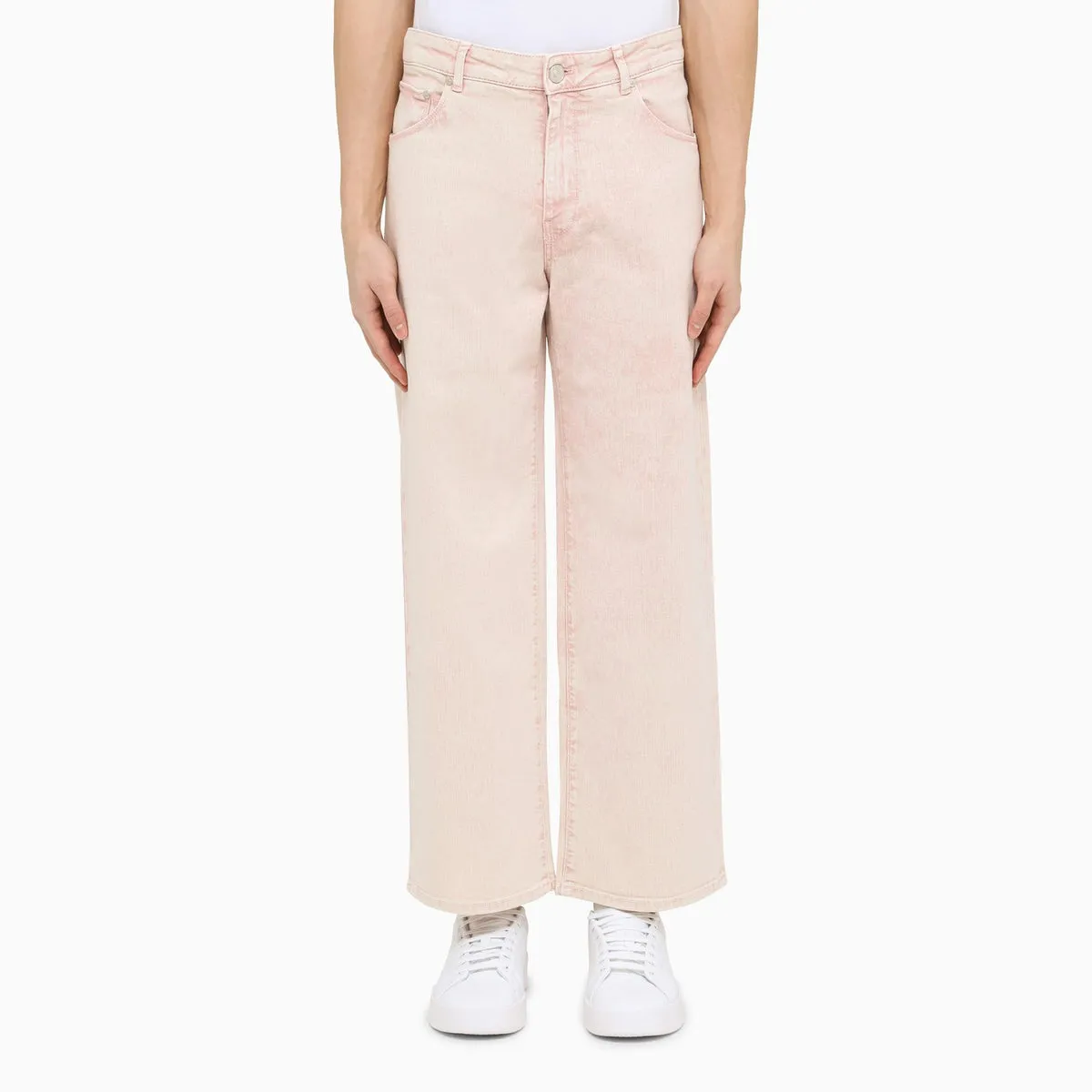 Pt Torino Denim    Pt Torino Denim Regular Pink Cotton Jeans