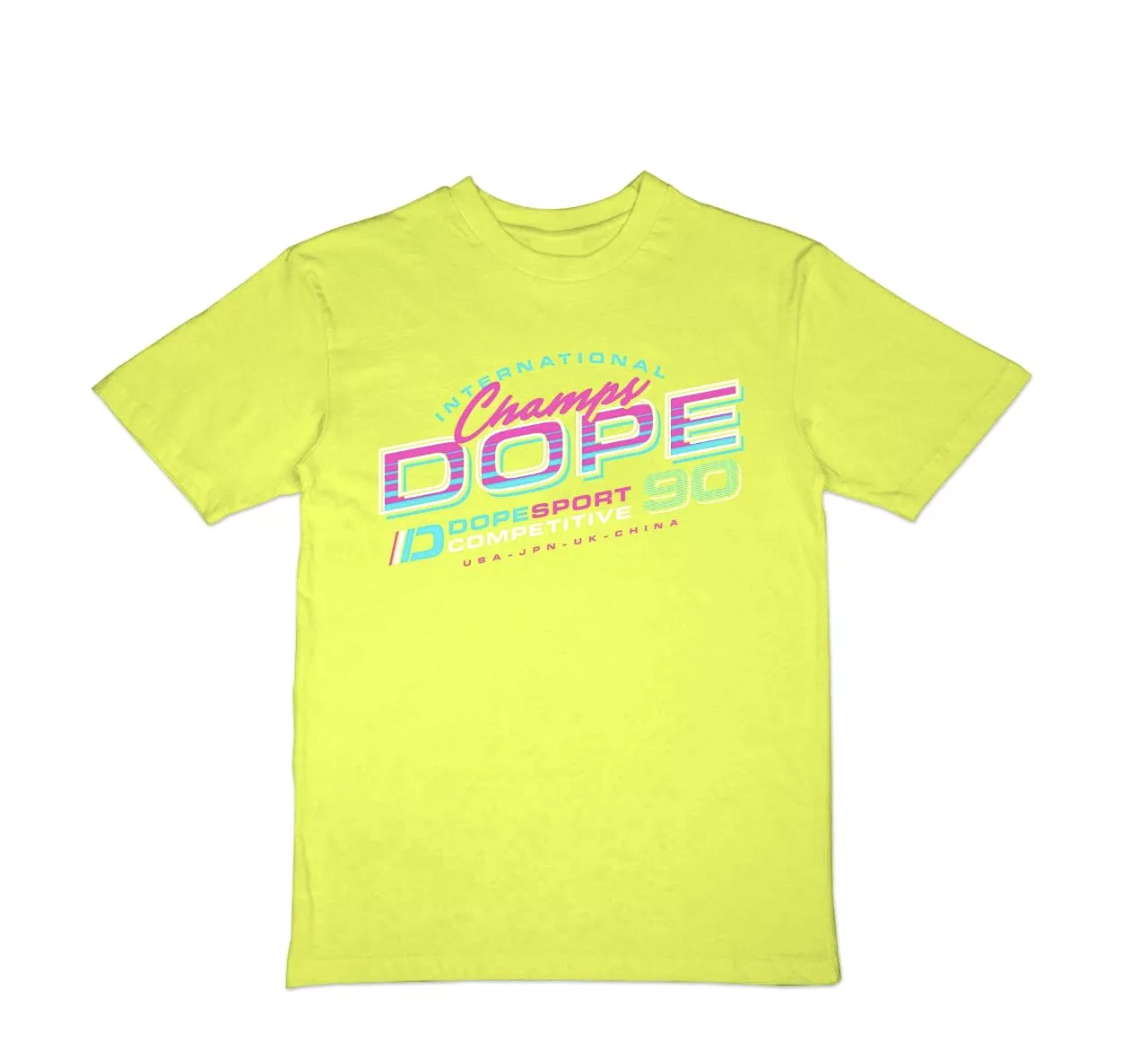 Retroset Tee (Safety Green) /D9